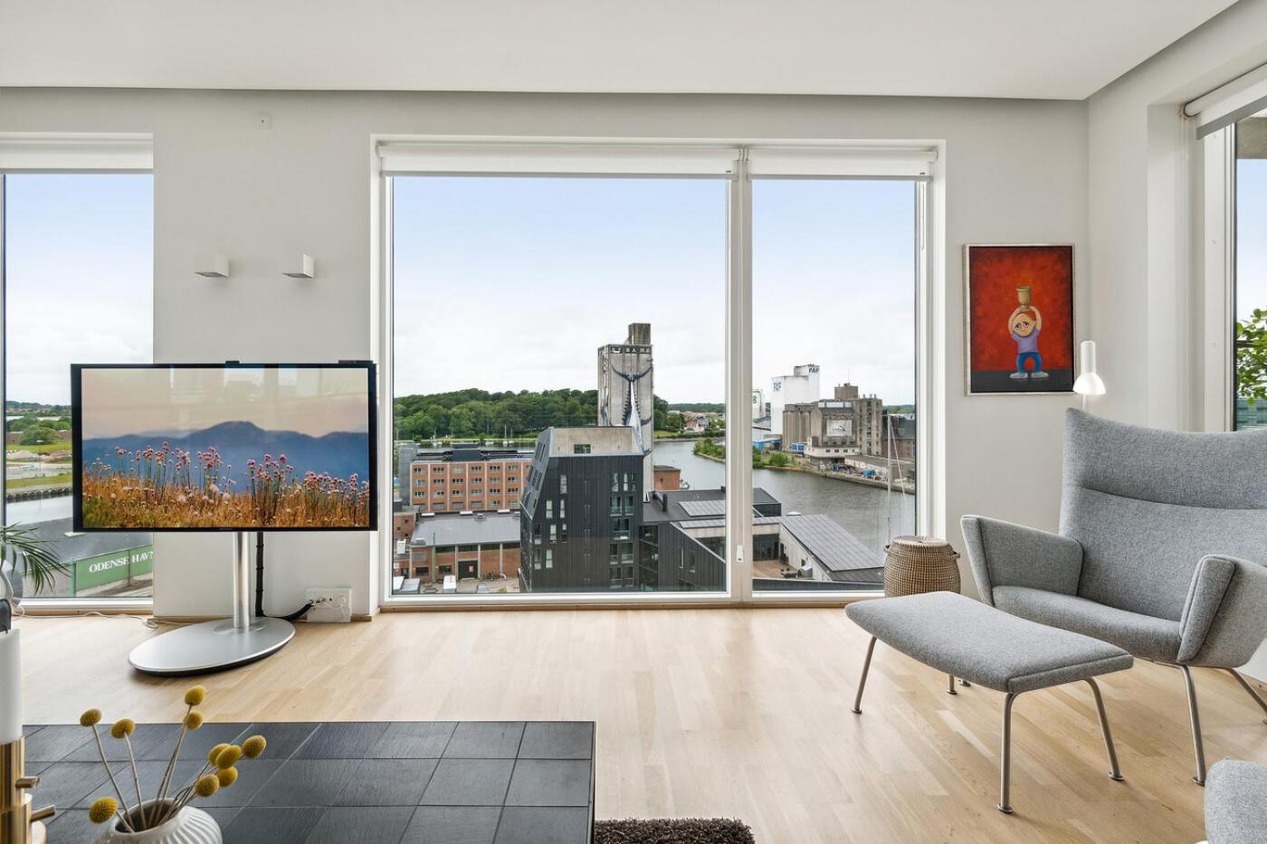 Casa de férias Lejlighed I Penthouse Med Fire Terrasser Balkoner Og En Fantastisk Udsigt Over Havn *