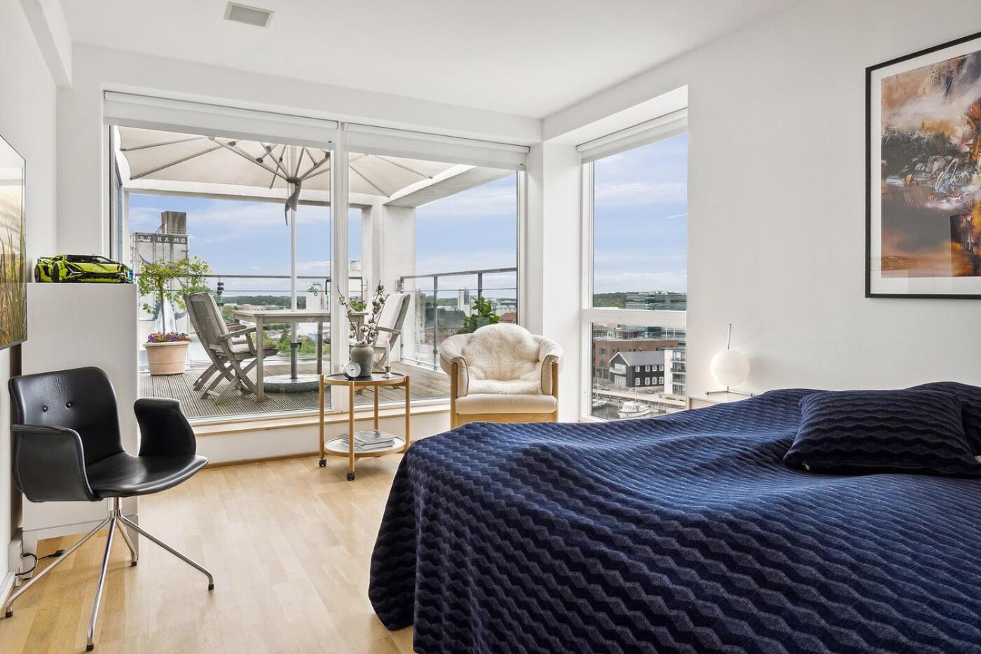 Lejlighed I Penthouse Med Fire Terrasser Balkoner Og En Fantastisk Udsigt Over Havn Casa de férias Odense
