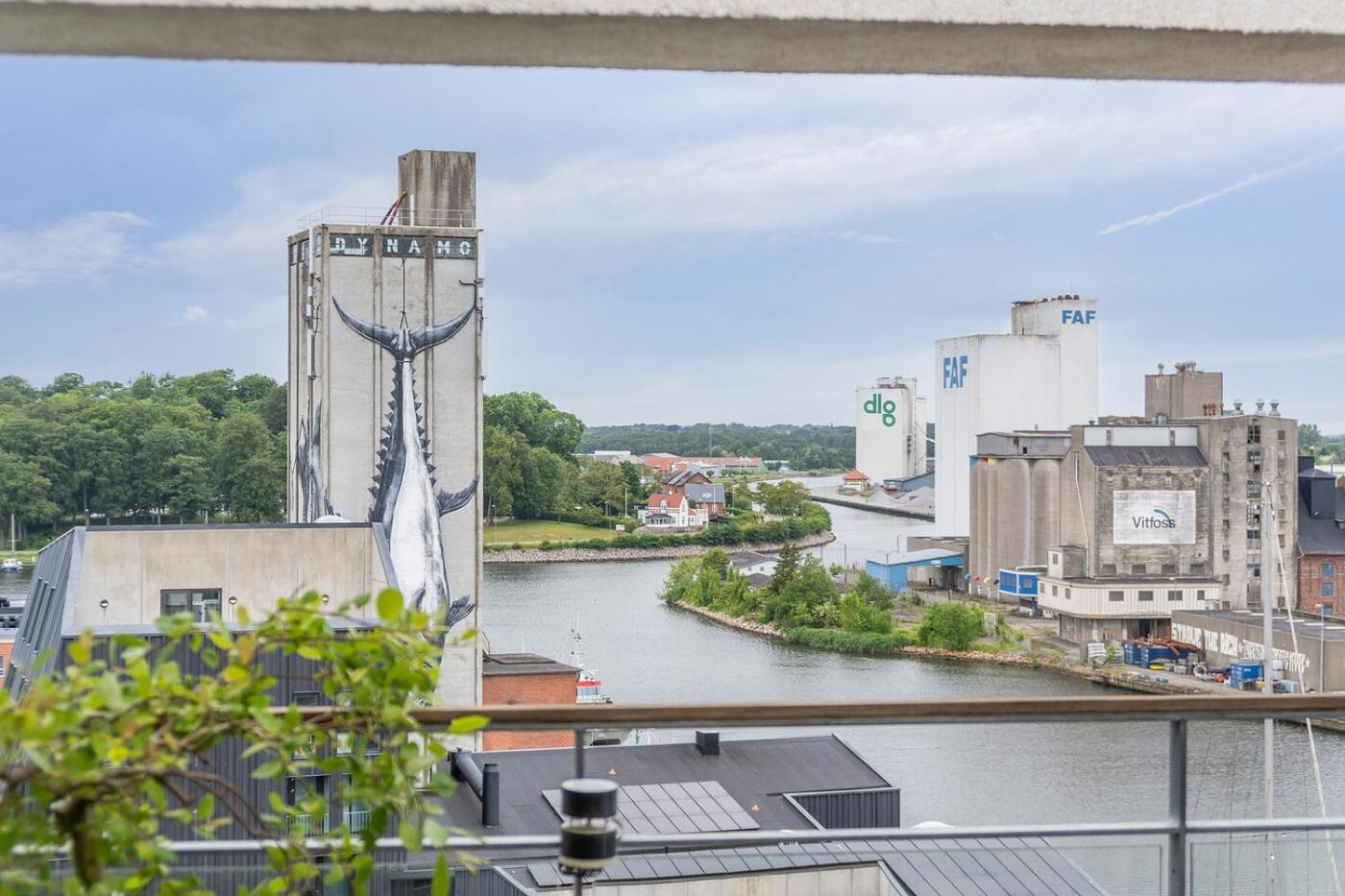 Lejlighed I Penthouse Med Fire Terrasser Balkoner Og En Fantastisk Udsigt Over Havn * Odense